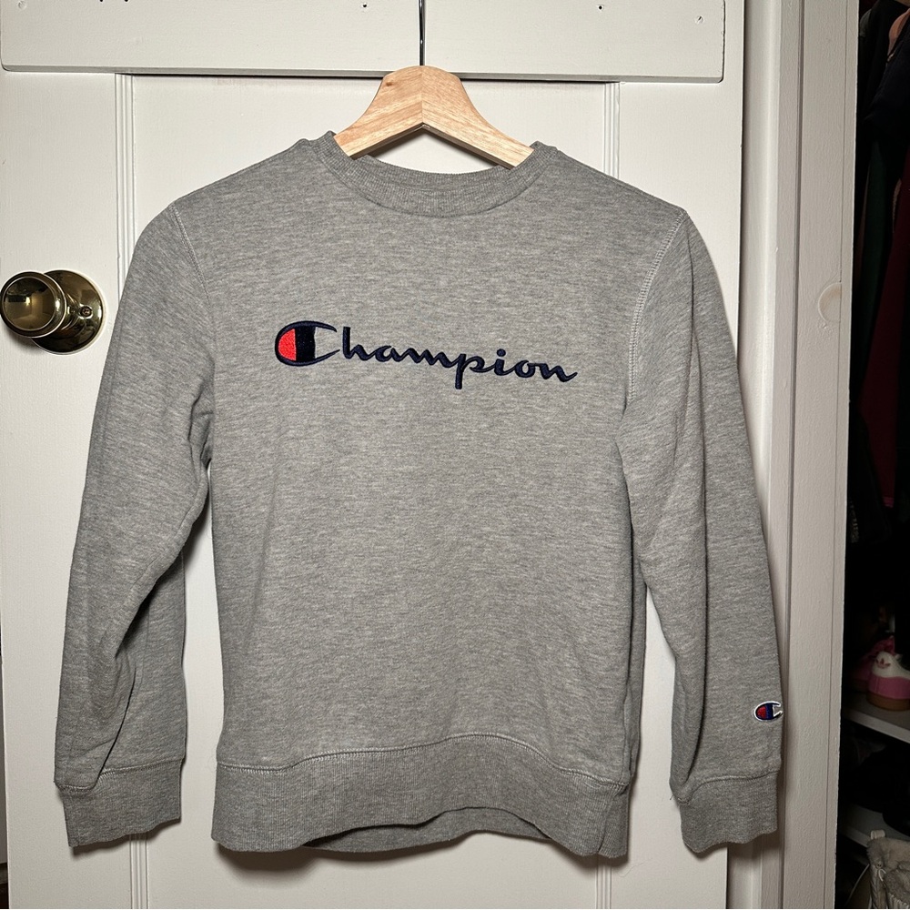 Champion Kids Gray Crewneck Sweatshirt